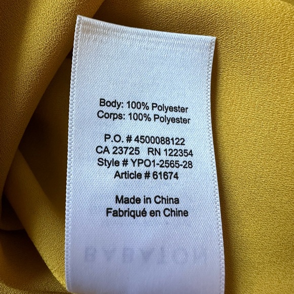 Aritzia Babaton Hopkins Blouse - XS - Dark Yellow - Picture 7 of 8